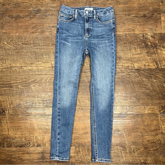 Free People Skinny Jeans Blue Denim Women’s Size 28 - Picture 2 of 7